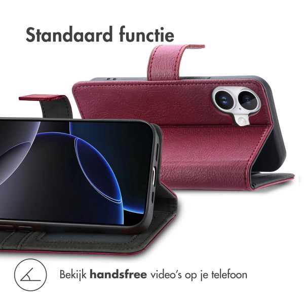 imoshion Luxe Bookcase Apple iPhone 17 - Bordeaux