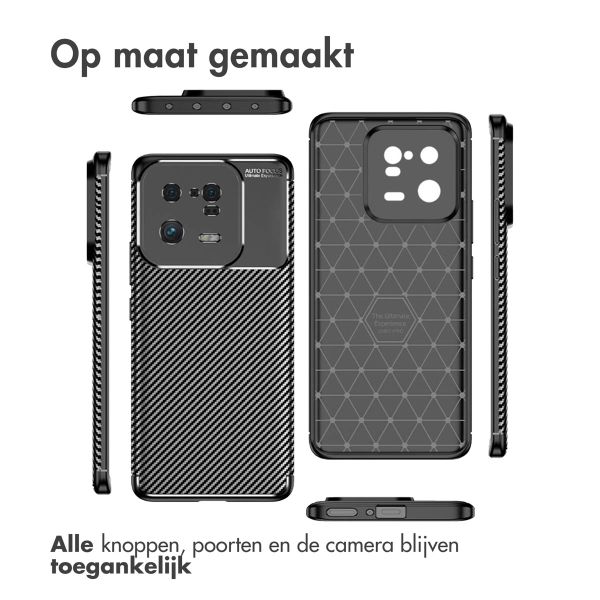 imoshion Carbon Softcase Backcover Xiaomi 13 Pro - Zwart