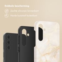 Selencia Vivid Backcover Samsung Galaxy A55 - Golden Beige Marble