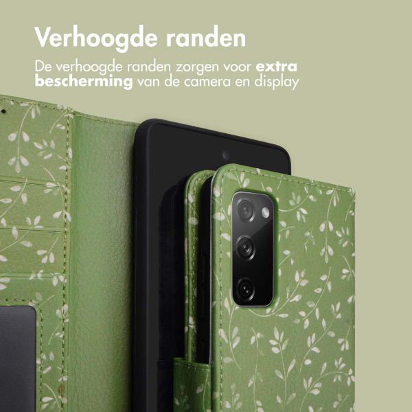 imoshion Design Bookcase Samsung Galaxy S20 FE - Green Flowers