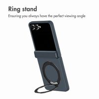 Accezz Colour Back Cover with MagSafe and Ring Stand Samsung Galaxy Z Flip 8 - Dark Blue