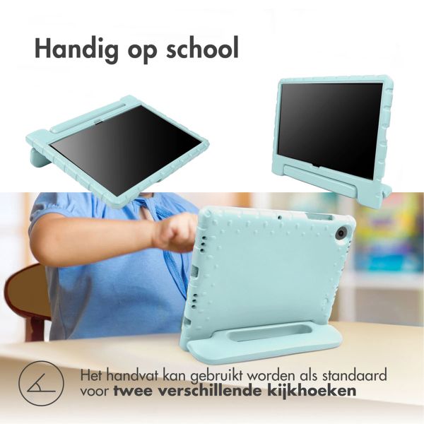 imoshion Kidsproof Backcover met handvat iPad 9 (2021) 10.2 inch / iPad 8 (2020) 10.2 inch / iPad 7 (2019) 10.2 inch - Soft Blue