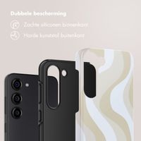 Selencia Vivid Backcover Samsung Galaxy S23 FE - Desert Waves Beige