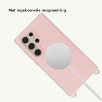 Selencia Rivièra MagSafe Backcover met afneembare haakjes Samsung Galaxy S24 Ultra - Sorbet Pink