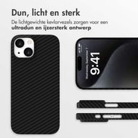Accezz MagSafe Kevlar Backcover Apple iPhone 15 - Zwart