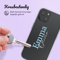 Hoesje met eigen foto en/of tekst Apple iPhone 15 - Naam