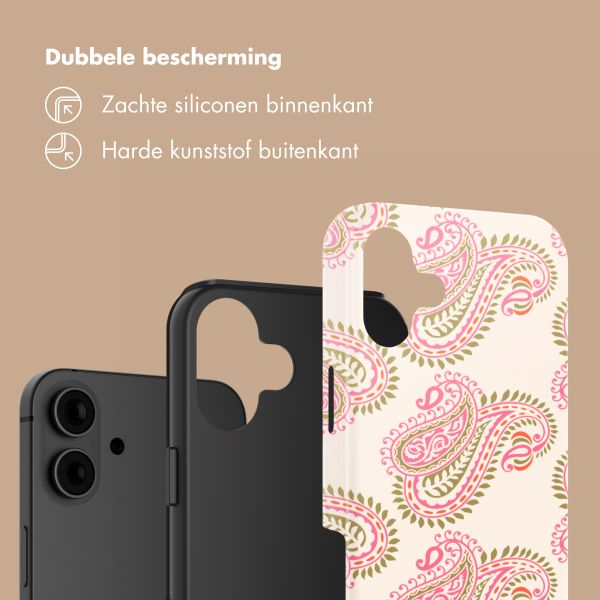 Selencia Vivid Backcover Apple iPhone 16 - Paisley Blush