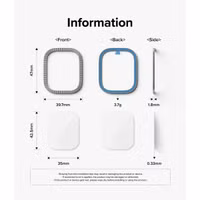 Ringke Bezel Styling + Screenprotector Apple Watch Ultra - 49 mm - Fluted Titanium