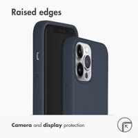 Accezz Liquid Silicone Back Cover with MagSafe Apple iPhone 13 Pro Max - Dark Blue