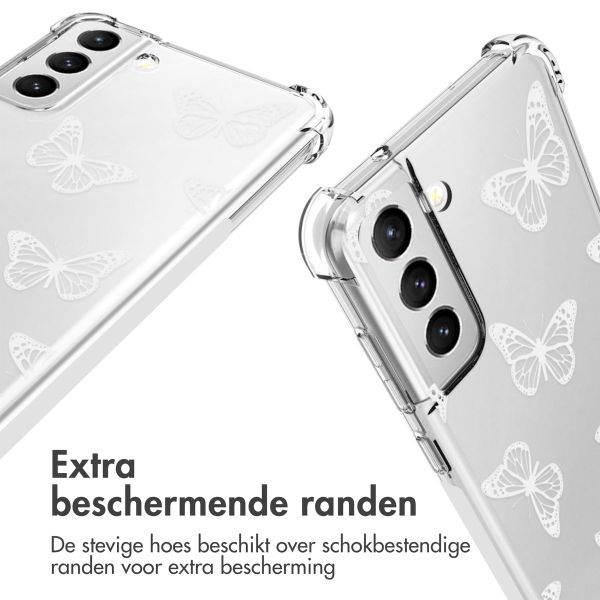 imoshion Design hoesje met koord Samsung Galaxy S21 FE - Butterfly