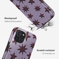 Selencia Vivid Back Cover with MagSafe Apple iPhone 15 - Stars Plum Lilac