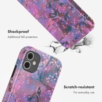 Selencia Vivid Back Cover Apple iPhone 11 - Fresh Paint Flower Orange