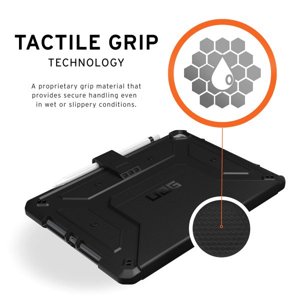 UAG Metropolis Bookcase Apple iPad 9 (2021) 10.2 inch / iPad 8 (2020) 10.2 inch / iPad 7 (2019) 10.2 inch - Zwart