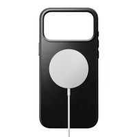 Nomad Traditional Horween Leather Backcover met MagSafe Apple iPhone 17 Pro Max - Zwart