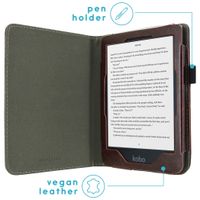 imoshion Vegan Leather Bookcase Kobo Clara HD - Donkerbruin