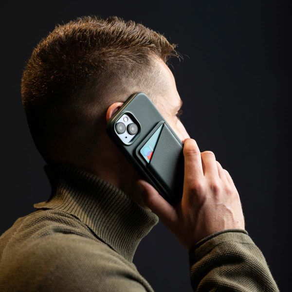 Accezz Leren Kaarthouder - Geschikt voor MagSafe en Qi2 - Cedar Green