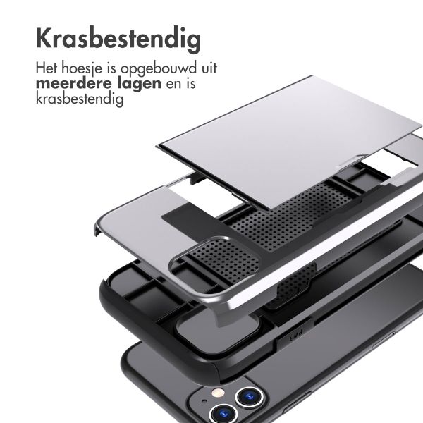 imoshion Backcover met pasjeshouder Apple iPhone 11 - Grijs