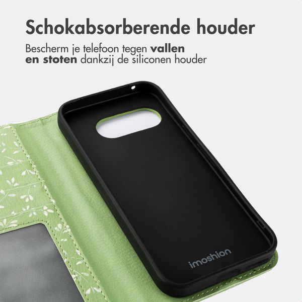 imoshion Design Bookcase Google Pixel 9A - Green Flowers