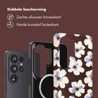 Selencia Vivid Backcover met MagSafe Samsung Galaxy S26 Ultra - Choco Flower Pop