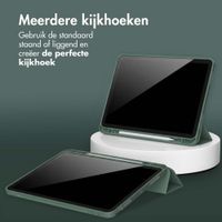 Accezz Smart Silicone Bookcase Apple iPad Air 13 inch (2026) M4 / (2025) M3 / (2024) M2 - Donkergroen