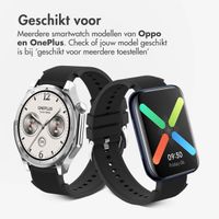 imoshion Siliconen bandje voor de OnePlus Watch 3 / 2 / 2R / Oppo Watch X2 / X - Zwart