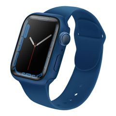 Uniq Legion Apple Watch Case met Gehard glazen screenprotector Apple Watch 7-9 - 45 mm - Cobalt Blue