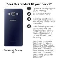 Ontwerp je eigen Samsung Galaxy A5 gel hoesje - Transparant