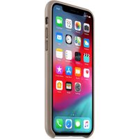 Apple Leather Backcover Apple iPhone Xs Max - Taupe