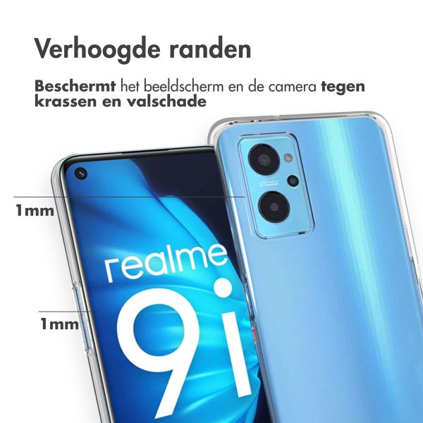 Accezz Clear Backcover Realme 9i - Transparant