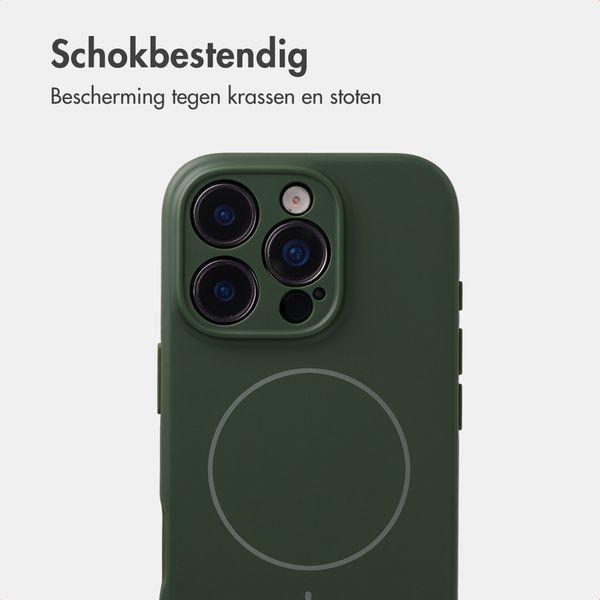 Accezz Grip Backcover met MagSafe Apple iPhone 16 Pro - Donkergroen