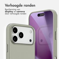 Accezz MagSafe Leather Backcover Apple iPhone 17 Pro Max - Light Grey