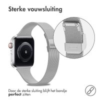 imoshion Milanees vouwbandje Apple Watch Series 1 t/m 9 / SE (38/40/41 mm) | Series 10 / 11 (42 mm) - Zilver