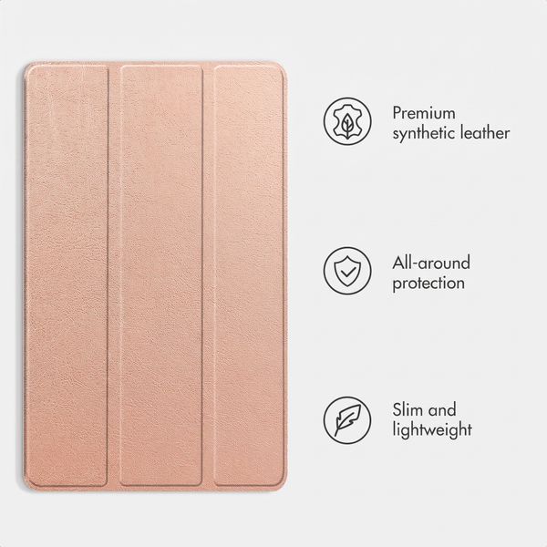 imoshion Trifold Book Case Apple iPad Pro 11 (2025) M5 / (2024) M4 - Rose Gold