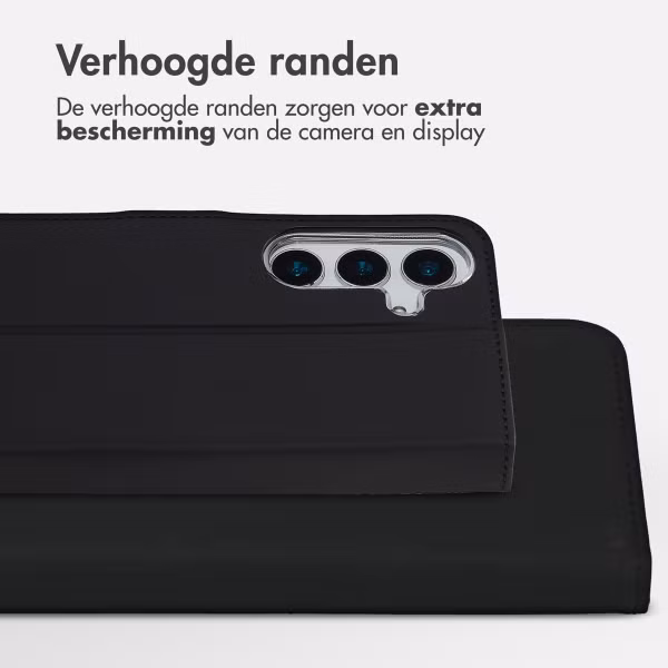 Accezz Wallet Softcase Bookcase Samsung Galaxy S25 FE - Zwart