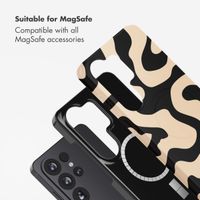 Selencia Vivid Back Cover with MagSafe Samsung Galaxy S26 Ultra - Art Wave Black