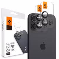 Spigen GLAStR EZ Fit Optik Pro Camera Protector 2 Pack Apple iPhone 16 / 16 Plus - Black