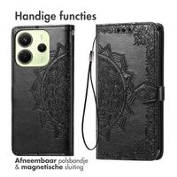 imoshion Mandala Bookcase Xiaomi Redmi Note 14 (4G) - Zwart