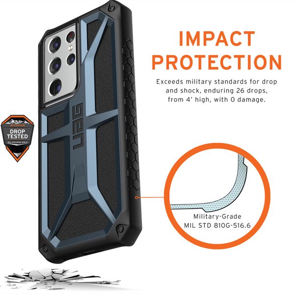 UAG Monarch Backcover Samsung Galaxy S21 Ultra - Blauw