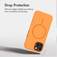 imoshion Colour Back Cover with Thin MagSafe Ring Apple iPhone 15 - Orange