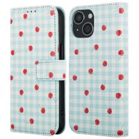 imoshion Design Bookcase Apple iPhone 13 - Cherry Check