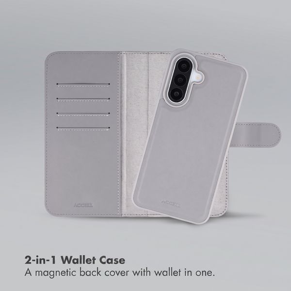 Accezz Edge detachable Bookcase with MagSafe Samsung Galaxy A27 (5G) - Grey