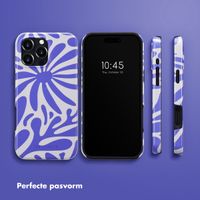 Selencia Vivid Backcover met MagSafe Apple iPhone 16 Pro Max - Modern Bloom Sapphire Blue