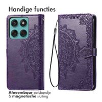 imoshion Mandala Bookcase Motorola Edge 60 Fusion - Paars