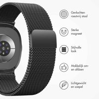 imoshion Milanees magnetisch bandje Samsung Galaxy Watch 8 (40/44mm) / Classic (46mm) - Zwart