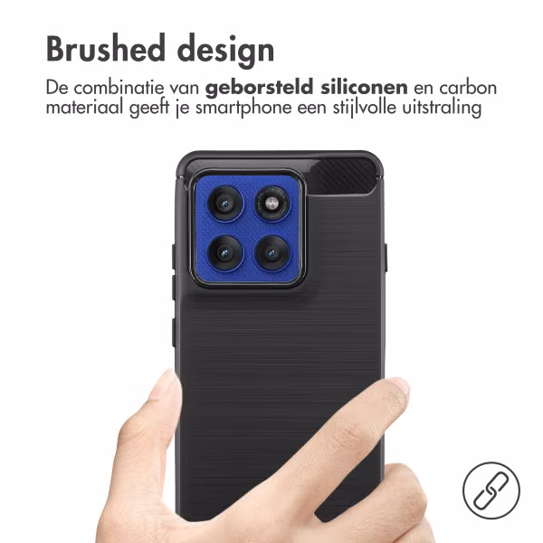 imoshion Brushed Backcover Motorola Edge 60 Pro - Zwart