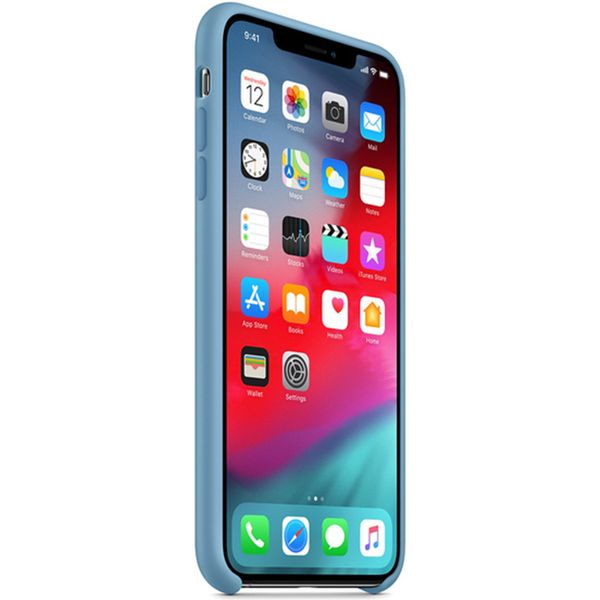 Apple Silicone Backcover iPhone Xs Max - Cornflower