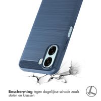 imoshion Brushed Backcover Oppo A6x (4G/5G) - Donkerblauw
