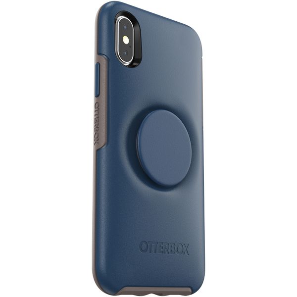 OtterBox Otter + Pop Symmetry Backcover iPhone Xs / X - Blauw