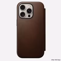 Nomad Modern Leather FolioBookcase Apple iPhone 16 Pro - Bruin
