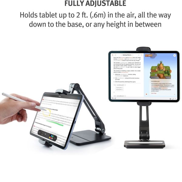 Twelve South HoverBar Duo 2e generatie - Tablet standaard - Verstelbaar - Zwart